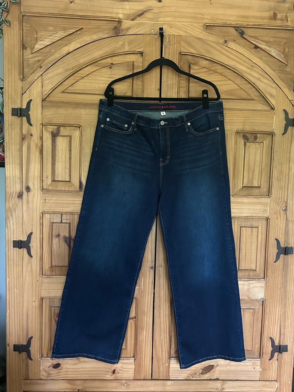LUCKY BRAND Wide Leg Cropped Denim
